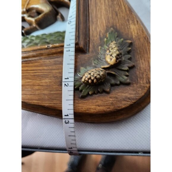 Vintage Burwood Victorian Carriage Horses Carved Dimensional Wall Plaque - Picture 9 of 9